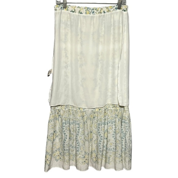 Chelsea & Violet Tiered Floral Maxi Skirt Large Boho Beach Hippie Spring Summer - Picture 4 of 9